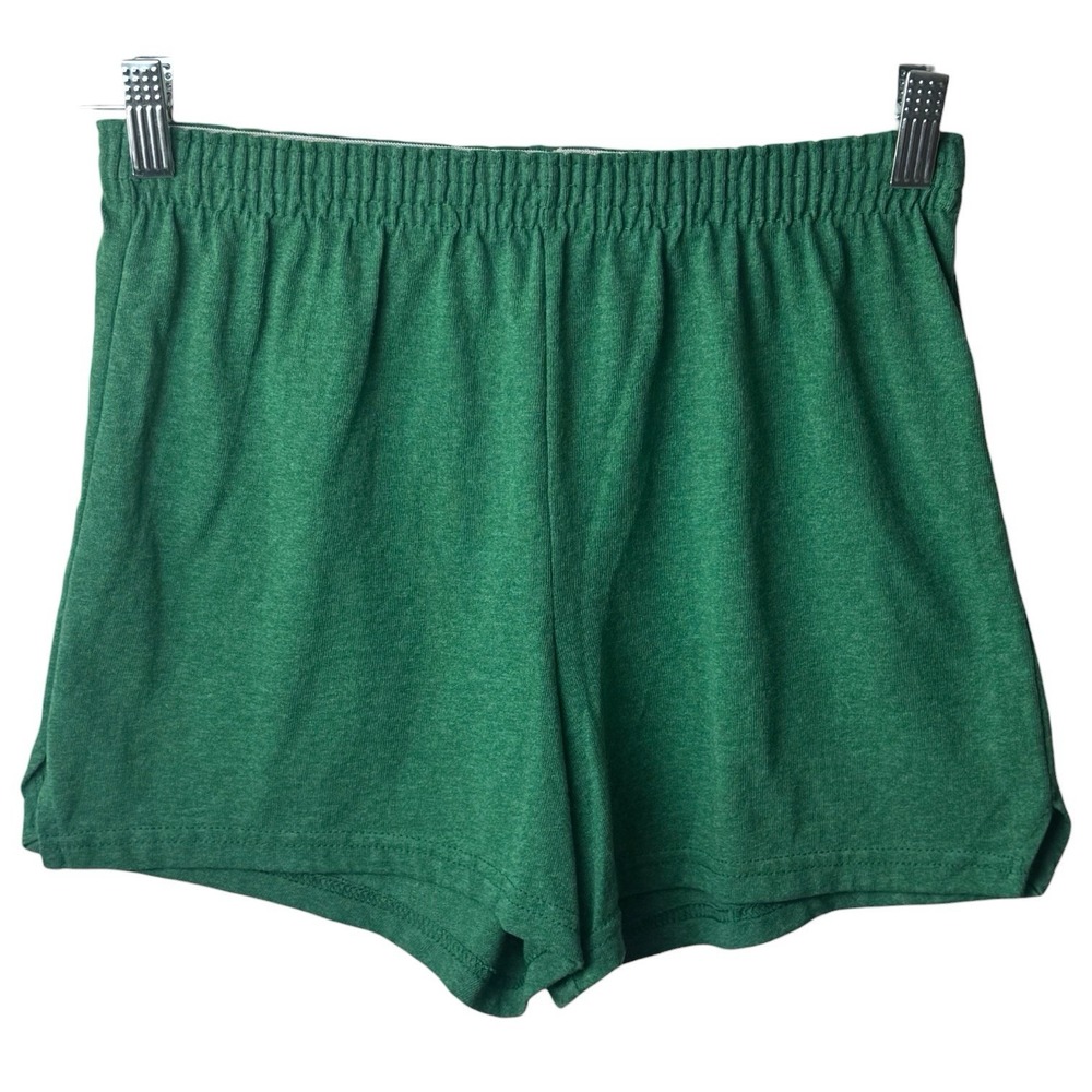 Soffe Short Shorts Juniper Green Poly/Cotton Blend Comfort Stretch Junior's M - Picture 2 of 10
